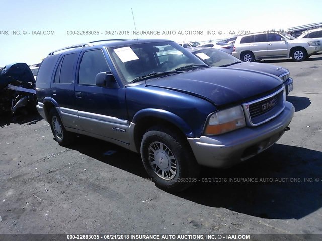 1GKDT13W3Y2348572 - 2000 GMC JIMMY / ENVOY  BLUE photo 1