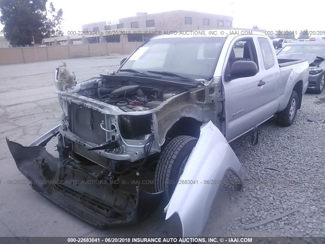 5TFTX4CN9CX020749 - 2012 TOYOTA TACOMA ACCESS CAB SILVER photo 2