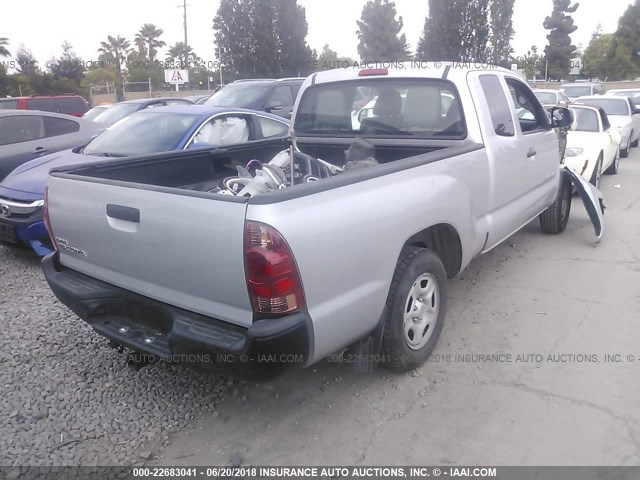 5TFTX4CN9CX020749 - 2012 TOYOTA TACOMA ACCESS CAB Күміс фото 4