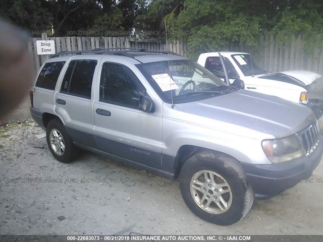 1J4GX48S73C550557 - 2003 JEEP GRAND CHEROKEE LAREDO SILVER photo 1