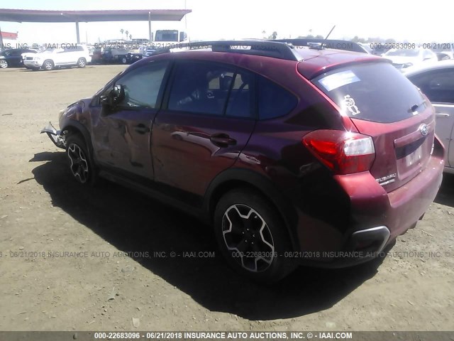 JF2GPAKC9E8215183 - 2014 SUBARU XV CROSSTREK 2.0 LIMITED RED photo 3