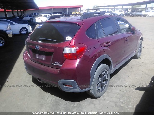 JF2GPAKC9E8215183 - 2014 SUBARU XV CROSSTREK 2.0 LIMITED RED photo 4