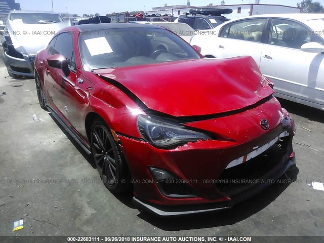 JF1ZNAA18D1700831 - 2013 TOYOTA SCION FR-S RED photo 1