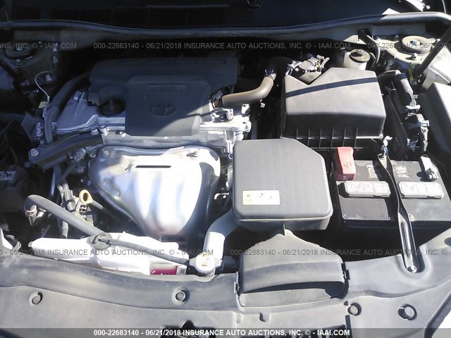 4T1BF1FK2HU302122 - 2017 TOYOTA CAMRY LE/XLE/SE/XSE BLACK photo 10