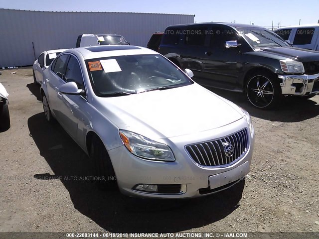 W04GU5GC1B1010284 - 2011 BUICK REGAL CXL SILVER photo 1