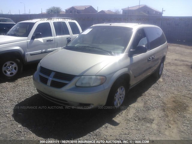 1D4GP24R16B695572 - 2006 DODGE GRAND CARAVAN SE GOLD photo 2