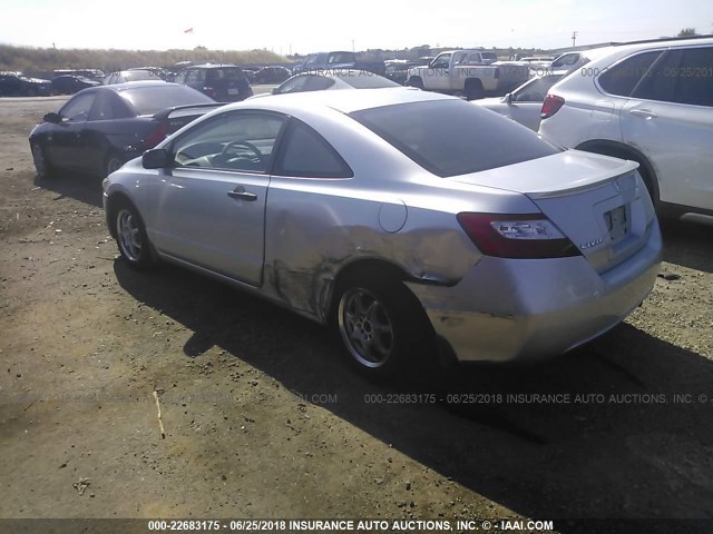 2HGFG11207H546428 - 2007 HONDA CIVIC DX SILVER photo 3