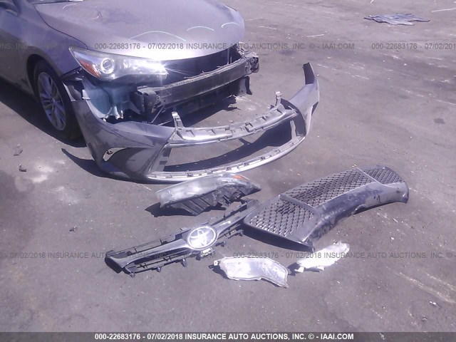 4T1BF1FK3FU003705 - 2015 TOYOTA CAMRY LE/XLE/SE/XSE GRAY photo 6