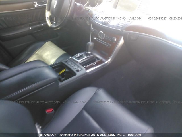 JNKBY01F98M550384 - 2008 INFINITI M45 BLACK photo 5