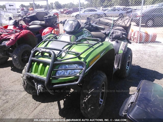 4UF12ATV0CT213523 - 2012 ARCTIC CAT 700 LIMITED  GREEN photo 2