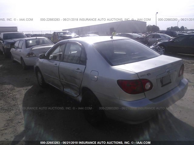 JTDBR32E032012649 - 2003 TOYOTA COROLLA CE/LE SILVER photo 3