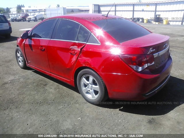 1G1PD5SB0D7283164 - 2013 CHEVROLET CRUZE LT RED photo 3