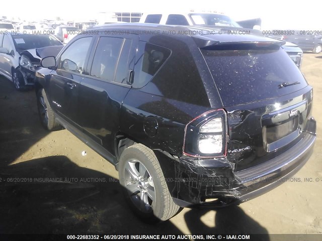 1C4NJDEB2GD747185 - 2016 JEEP COMPASS LATITUDE 黑色 照片 3
