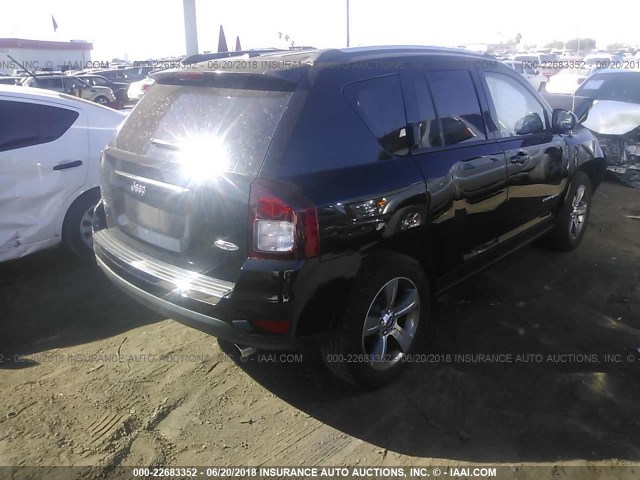 1C4NJDEB2GD747185 - 2016 JEEP COMPASS LATITUDE 黑色 照片 4