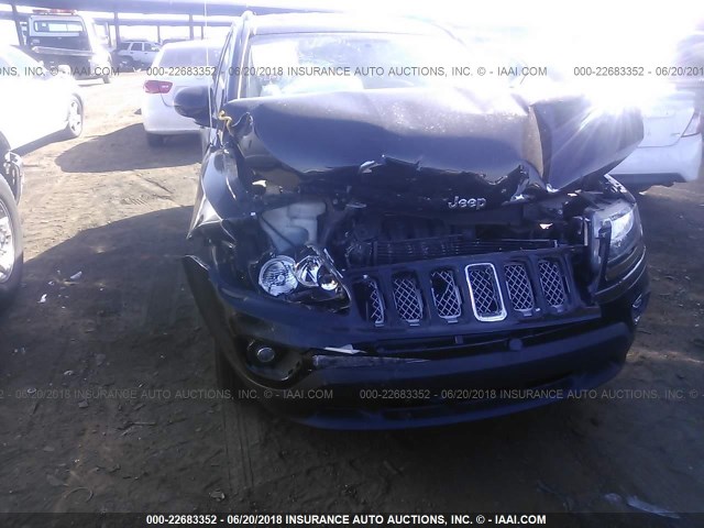 1C4NJDEB2GD747185 - 2016 JEEP COMPASS LATITUDE 黑色 照片 6