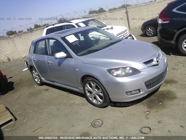 JM1BK344771686821 - 2007 MAZDA 3 HATCHBACK SILVER photo 1