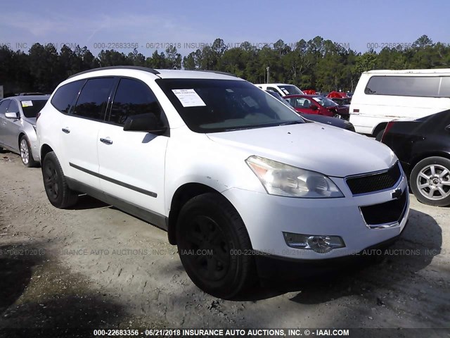 1GNER13D39S145610 - 2009 CHEVROLET TRAVERSE LS WHITE photo 1