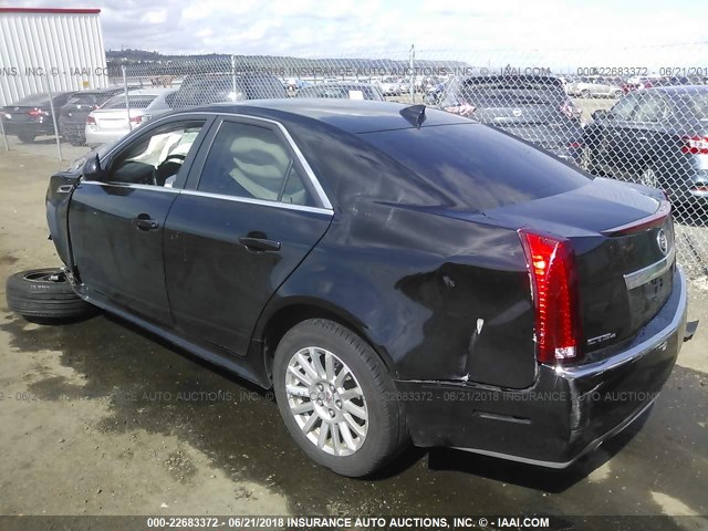 1G6DC5EY2B0151268 - 2011 CADILLAC CTS BLACK photo 3