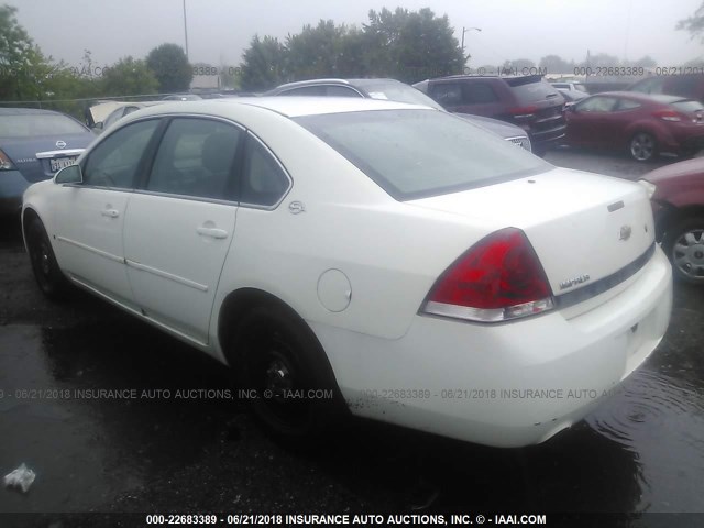 2G1WS55R979415335 - 2007 CHEVROLET IMPALA POLICE WHITE photo 3