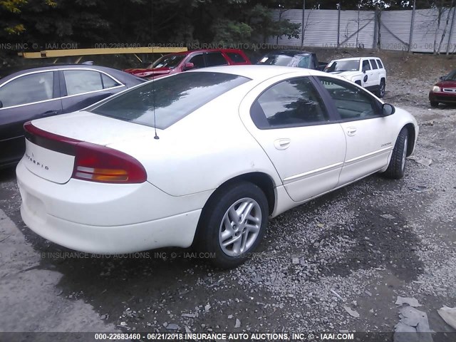 2B3HD46R8YH341126 - 2000 DODGE INTREPID WHITE photo 4