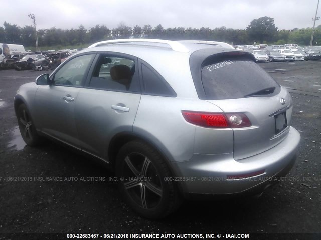 JNRBS08W03X000653 - 2003 INFINITI FX45 GRAY photo 3