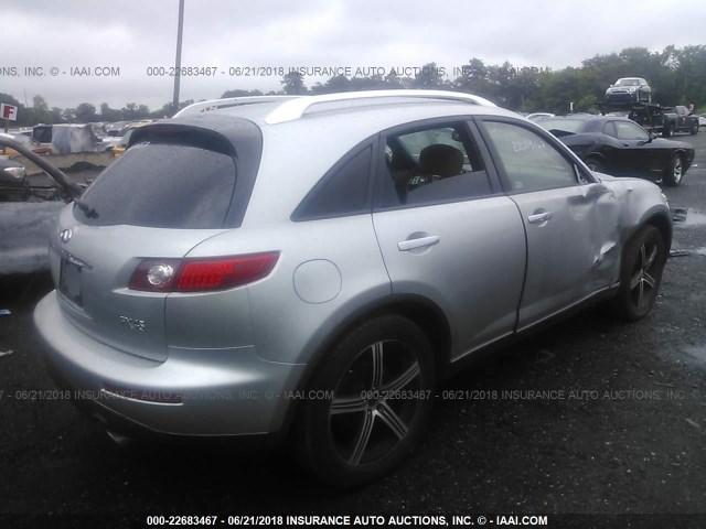 JNRBS08W03X000653 - 2003 INFINITI FX45 GRAY photo 4