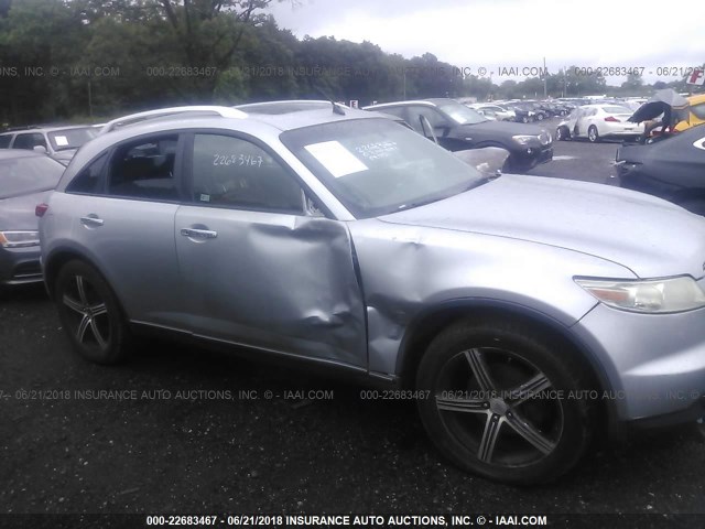 JNRBS08W03X000653 - 2003 INFINITI FX45 GRAY photo 6