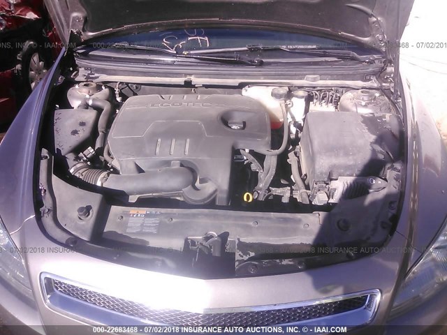1G1ZC5E16BF362775 - 2011 CHEVROLET MALIBU 1LT GRAY photo 10
