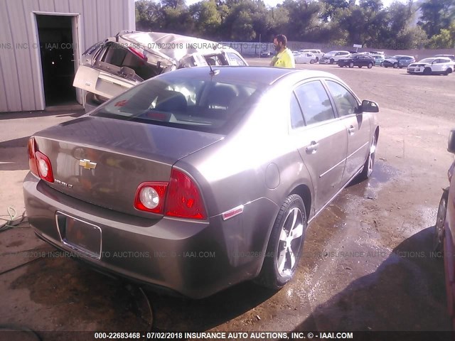 1G1ZC5E16BF362775 - 2011 CHEVROLET MALIBU 1LT GRAY photo 4