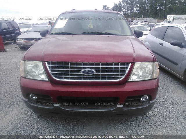 1FMZU63K04ZB14962 - 2004 FORD EXPLORER XLT/XLT SPORT/NBX MAROON photo 6