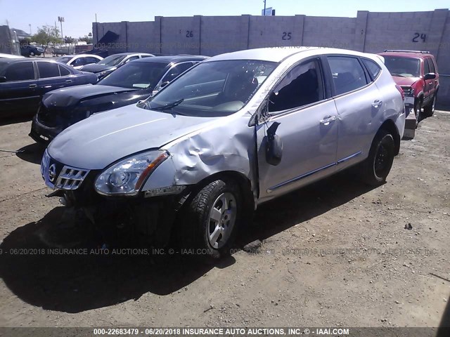 JN8AS5MT5BW561458 - 2011 NISSAN ROGUE S/SV/KROM SILVER photo 2