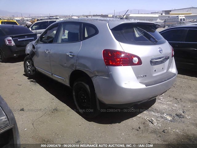 JN8AS5MT5BW561458 - 2011 NISSAN ROGUE S/SV/KROM SILVER photo 3
