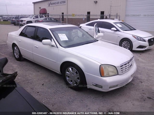 1G6KF57974U229804 - 2004 CADILLAC DEVILLE DTS WHITE photo 1