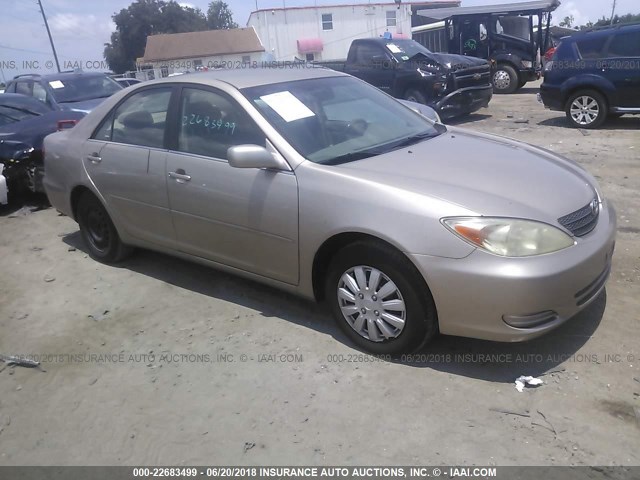 JTDBE32K920136978 - 2002 TOYOTA CAMRY LE/XLE/SE ოქროსფერი ფოტო 1