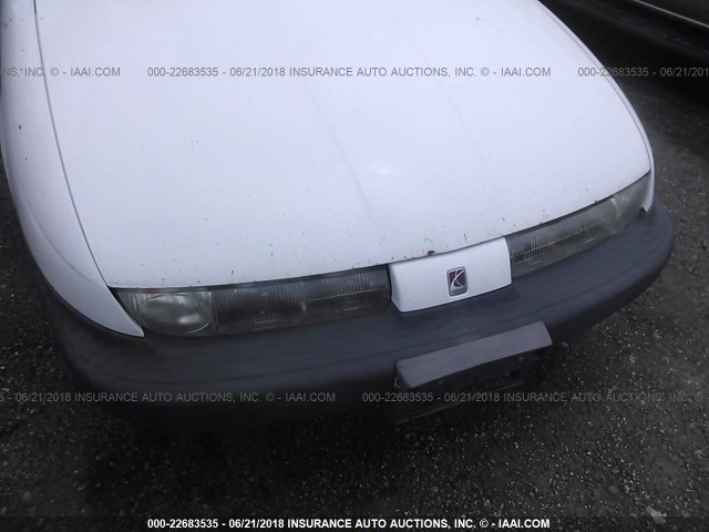 1G8ZF5288WZ181174 - 1998 SATURN SL WHITE photo 6