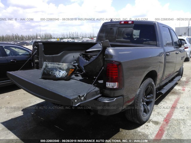 1C6RR7MT6HS664840 - 2017 RAM 1500 SPORT GRAY photo 4