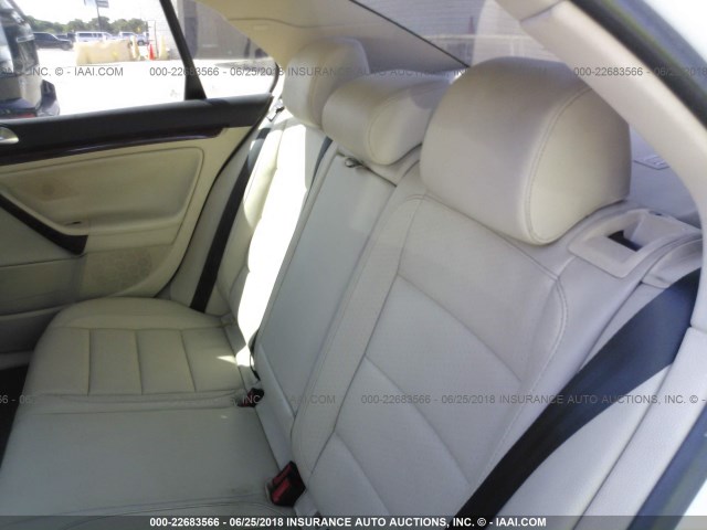 3VWRJ7AJ6AM043791 - 2010 VOLKSWAGEN JETTA WOLFSBURG 白色 照片 8