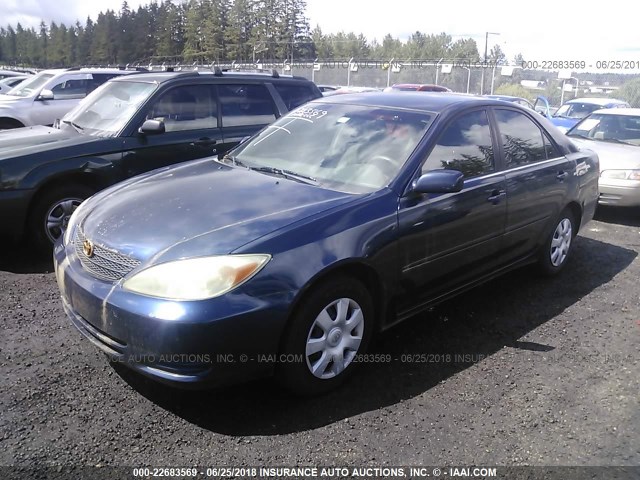 4T1BE32KX3U218577 - 2003 TOYOTA CAMRY LE/XLE/SE 蓝色 照片 2