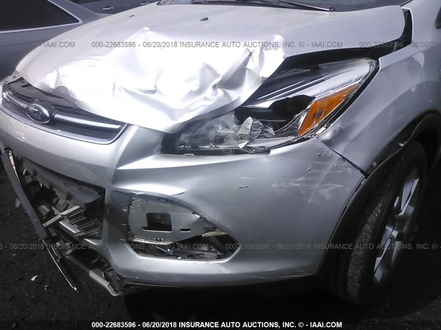 1FMCU9HX5DUB84157 - 2013 FORD ESCAPE SEL SILVER photo 6