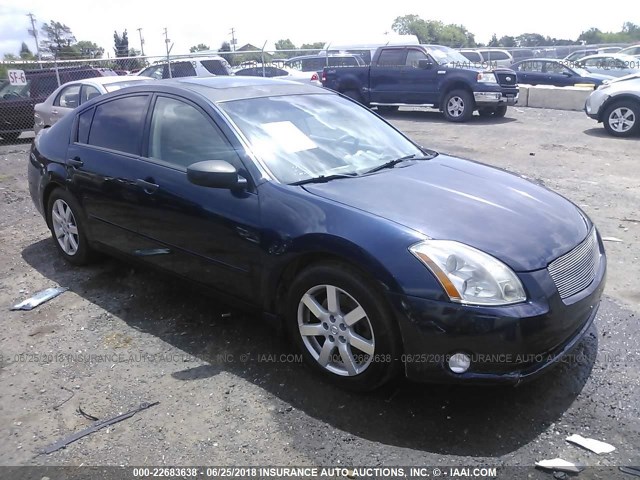 1N4BA41E16C860042 - 2006 NISSAN MAXIMA SE/SL Dark Blue photo 1