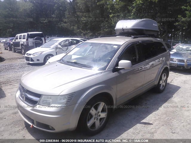 3D4GH57V09T549139 - 2009 DODGE JOURNEY SXT GOLD photo 2