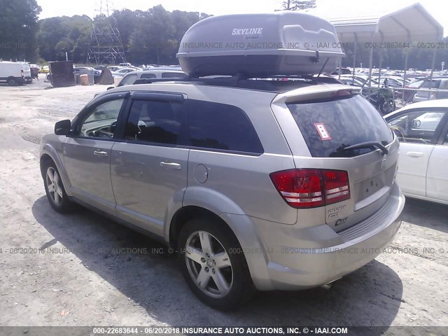 3D4GH57V09T549139 - 2009 DODGE JOURNEY SXT GOLD photo 3