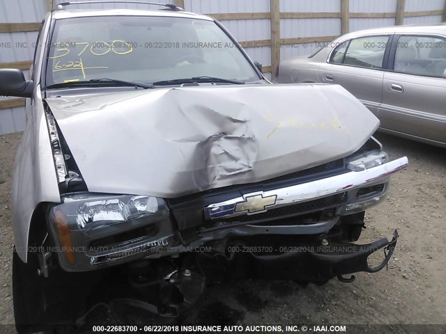 1GNDT13S722443093 - 2002 CHEVROLET TRAILBLAZER  TAN photo 6