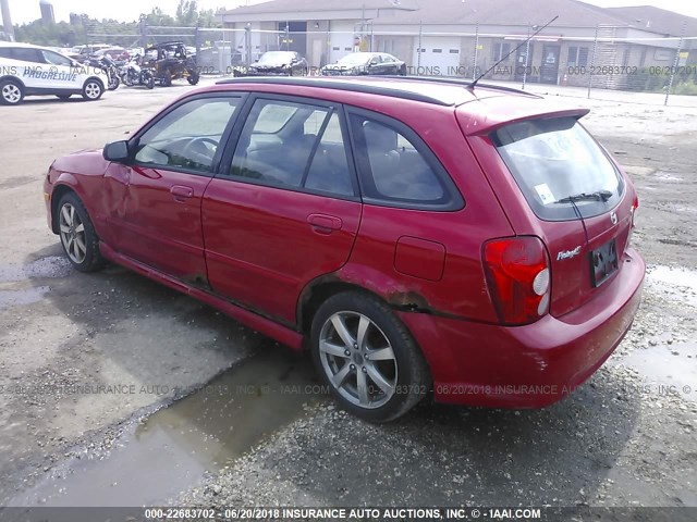 JM1BJ245721563678 - 2002 MAZDA PROTEGE PR5 RED photo 3