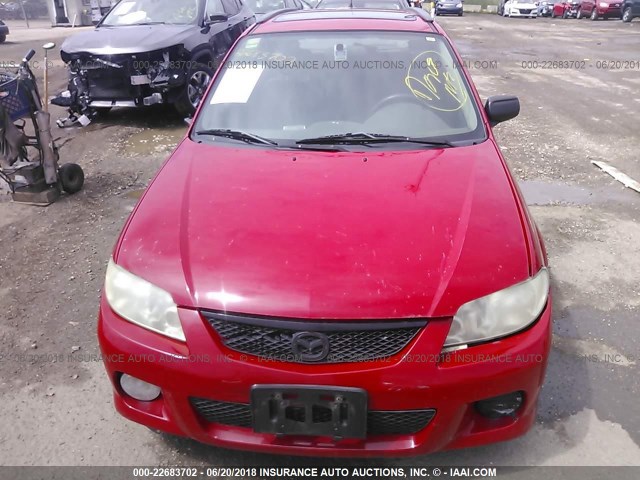 JM1BJ245721563678 - 2002 MAZDA PROTEGE PR5 红色 照片 6