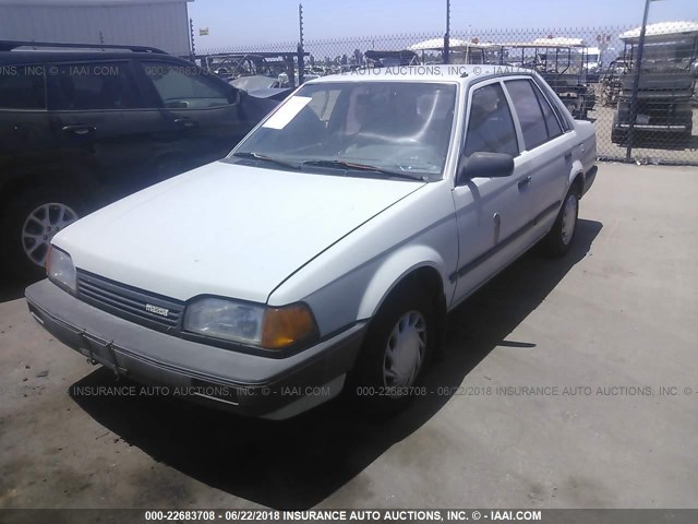 JM1BF2227J0190527 - 1988 MAZDA 323 BLUE photo 2