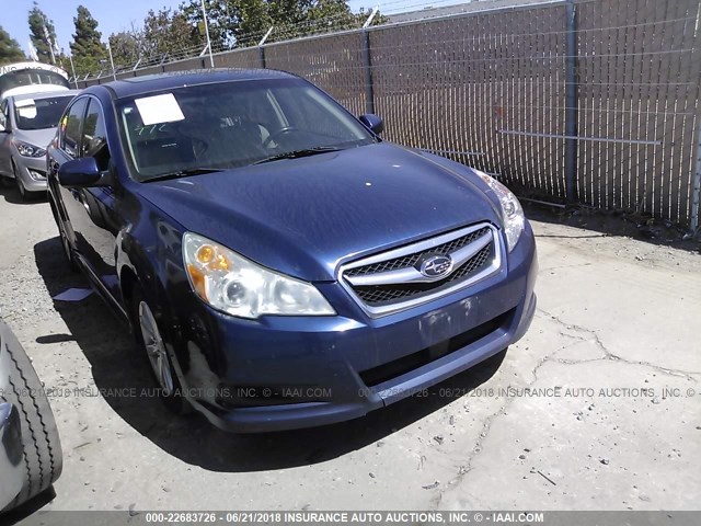 4S3BMCB62A3221406 - 2010 SUBARU LEGACY 2.5I PREMIUM BLUE photo 1