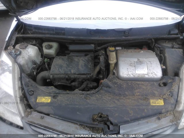 JTDKB20U453094553 - 2005 TOYOTA PRIUS TEAL photo 10