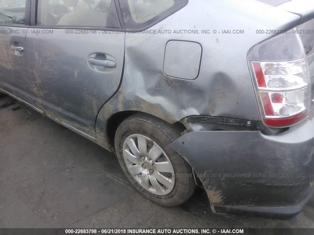 JTDKB20U453094553 - 2005 TOYOTA PRIUS TEAL photo 6