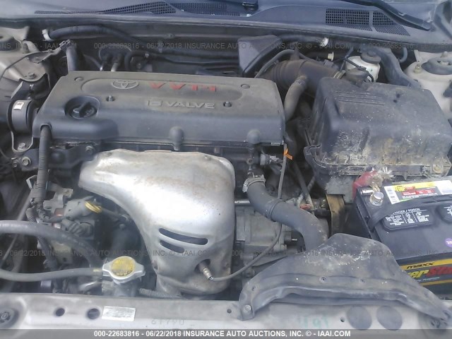 4T1BE32K35U980832 - 2005 TOYOTA CAMRY LE/XLE/SE 金色 照片 10